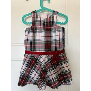Cuddle Bear Vintage Toddler Plaid Tartan Holiday Dress Size 24 Months